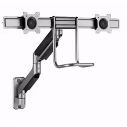 Gembird Laikiklis Adjustable wall 2-display mounting arm 17-32inch iki 8kg, 538 mm, 1011 mm, 90 mm, 5,92 kg, 325 mm, 450 mm