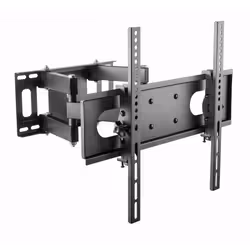 Gembird WM-55ST-04, 75 x 75 mm, 400 x 400 mm, 0 - -20°, 60 - -60°, Plastique, Acier, Noir