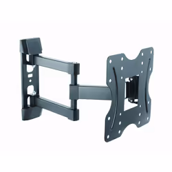 Gembird WM-42ST-02, 100 x 100 mm, 200 x 200 mm, -10 - 3°, 90 - 90°, Plastique, Acier, Noir