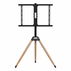 Gembird TVS-75ST-01, 200 x 200 mm, 600 x 400 mm, -5 - 3°, -20 - 180°, Hêtraie, Plastique, Acier, Noir, Bois