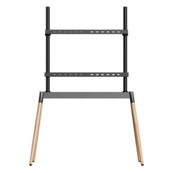 Gembird TVS-86F-01-BK support pour téléviseur 2,18 m (86") Noir, Bois