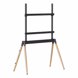Gembird TVS-86F-01-BK support pour téléviseur 2,18 m (86") Noir, Bois