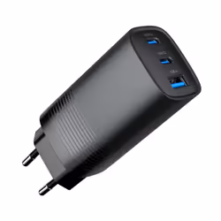 Gembird TA-UC-PDQC65-01-BK chargeur d'appareils mobiles Universel Noir Secteur Charge rapide Intérieure
