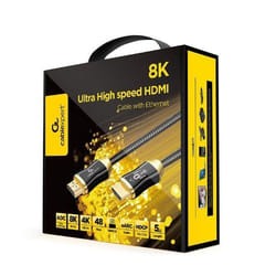 Gembird CCBP-HDMI8K-AOC-5M câble HDMI HDMI Type A (Standard) Noir, Or