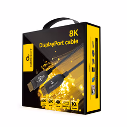 Gembird CC-DP8K-AOC-5M câble DisplayPort Noir