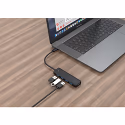Gembird UHB-CM-U3P4P-01 hub & concentrateur USB 3.2 Gen 1 (3.1 Gen 1) Type-C Noir