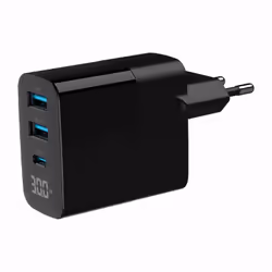 Gembird TA-UC-PDQC30LCD-BK-02 chargeur d'appareils mobiles Universel Noir Secteur Charge rapide Intérieure - Vue supplémentaire 5