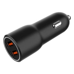 Gembird TA-UC-A2QC36-CAR-01 chargeur d'appareils mobiles Téléphone portable, Smartphone Noir Allume-cigare Charge rapide Auto
