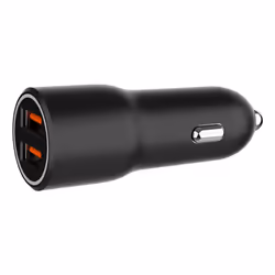 Gembird TA-UC-A2QC36-CAR-01 chargeur d'appareils mobiles Téléphone portable, Smartphone Noir Allume-cigare Charge rapide Auto