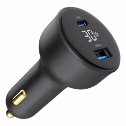 Gembird TA-UC-AC2PD30LCD-CAR-01 chargeur d'appareils mobiles Universel Noir Allume-cigare Charge rapide Auto - Vue supplémentaire 7