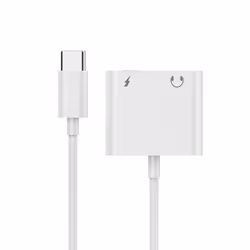 Gembird GMB Audio A-CM-3.5FP-01 changeur de genre de câble 4-pins 3.5 mm, USB Type-C USB Type-C Blanc