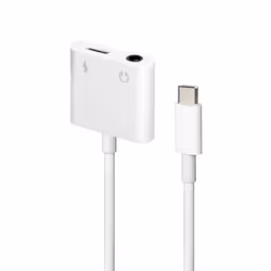 Gembird GMB Audio A-CM-3.5FP-01 changeur de genre de câble 4-pins 3.5 mm, USB Type-C USB Type-C Blanc