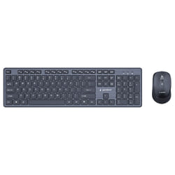 Gembird KBS-WCH-04 clavier Souris incluse Maison RF sans fil Noir