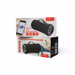 Gembird SPK-BT-LED-04 haut-parleur portable et de fête Enceinte portable mono Noir 10 W