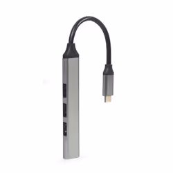 Gembird UHB-CM-U3P1U2P3-03 hub & concentrateur USB 3.2 Gen 1 (3.1 Gen 1) Type-C 5000 Mbit/s Argent