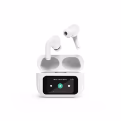 Gembird GMB Audio TWS-LCD-ANC-01-W, Sans fil, Appels/Musique, 20 - 20000 Hz, 66 g, Casque, Blanc
