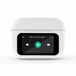 Gembird GMB Audio TWS-LCD-ANC-01-W écouteur/casque Sans fil Ecouteurs Appels/Musique USB Type-C Bluetooth Blanc