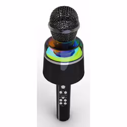 Gembird GMB Audio MICBT-01-BK, Microphone de karaoké, 150 - 18000 Hz, 80 dB, Sans fil, Bluetooth, 10 m