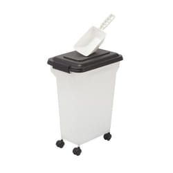 IRIS OHYAMA -  Conteneur / Boite à croquette - Pelle incluse - Pour chien & chat - Air Tight Food Container - Noir