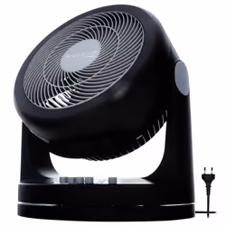 Iris Ohyama Ventilateur de table silencieux puissant & portable 33m² - PCF-HM23 - Noir