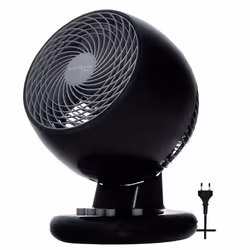 Iris Ohyama Ventilateur de table silencieux puissant & portable 23m² - PCF-M18 - Noir