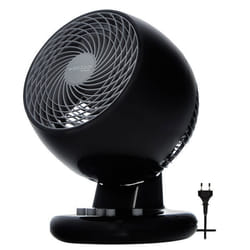 Iris Ohyama Ventilateur de table silencieux puissant & portable 23m² - PCF-M18 - Noir