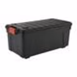 IRIS OHYAMA Lot de 3 boites de rangement bricolage - Store It All - 75 L - Noir et rouge - 78 x 395 x 35 cm