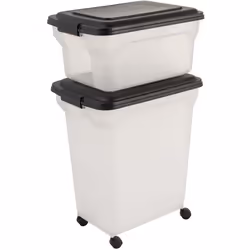 IRIS OHYAMA -  Conteneur / Boite à croquette - Pelle - Roulettes incluses - Pour chien & chat - Air Tight Food Container - No ...