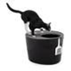 IRIS OHYAMA - Bac à Litière fermé - Pelle incluse - Couvercle à trous - Pour chat - Cat Litter Box Jump-in - Noir
