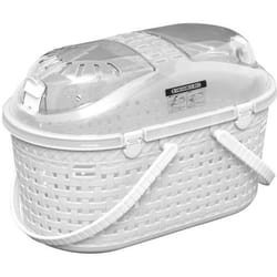 IRIS OHYAMA -  Panier transport / Caisse - Ventilation optimale - Pour chat- chien- rongeur - Mesh Pet Carry  - MPC-450- Blanc
