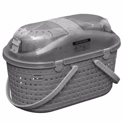 IRIS OHYAMA - Panier transport / Caisse - Ventilation optimale - Pour chat- chien- rongeur - Mesh Pet Carry - MPC-450- Gris