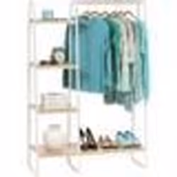 Iris Ohyama Portant vêtement Penderie dressing Porte-manteau - PI-B3 - Blanc - L40 x P101.1 x H150 cm