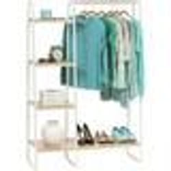 Iris Ohyama Portant vêtement Penderie dressing Porte-manteau - PI-B3 - Blanc - L40 x P101.1 x H150 cm