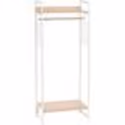 Iris Ohyama Portant vêtement Penderie dressing Porte-manteau - PI-B4 - Blanc - L38.5 x P64 x H154.5 cm