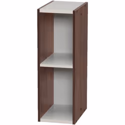 Meuble de rangement Bibliothèque/2 Etagères modulables - IRIS OHYAMA - UB-6020 - Marron - L29 x P19.7 x H59.4 cm