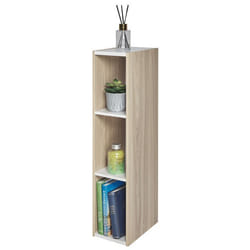 Iris Ohyama Meuble de rangement Bibliothèque/ 3 Etagères modulables - UB-9020 - Marron Clair - L29 x P19.7 x H88.2 cm