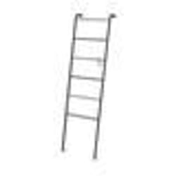 Garment Rack Pi-L160 Serviettes Échelle/Porte-Vêtements En Métal Avec 6 Barres, Acier Inoxydable, Noir, 45 X 14 X 161 Cm 531353