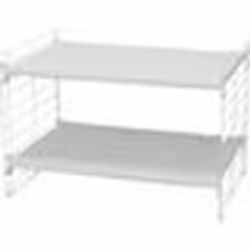 Iris Ohyama Tour de rangement Organisateur plastique 3 tiroirs de 15 L- DC-303 - Blanc - L40 x P29 x H61.5 cm