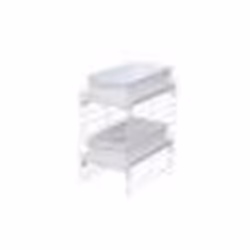 Étagère Organiseur pour placard Sous évier Extensible - IRIS OHYAMA - UST-2V - Blanc - 23 cm x 40 cm x 40 cm