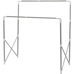 Iris Ohyama Portant à vêtement 2 étagères 20 kgs Ajustable Intérieur/Extérieur - SMH-150R - Blanc - L66 x P97 x H122...