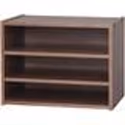 Iris Ohyama Petit meuble de rangement Table de chevet Table de nuit - STB-400T - Marron - L28.7 x P40 x H30.5 cm