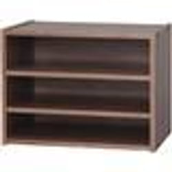 Iris Ohyama Petit meuble de rangement Table de chevet Table de nuit - STB-400T - Marron - L28.7 x P40 x H30.5 cm