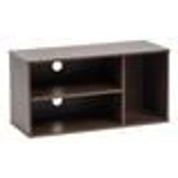 Iris Ohyama Meuble TV Meuble tele Banc TV écran jusquà 43 pouces - MDB-3S- Marron - L29 x P73.2 x H36.6 cm