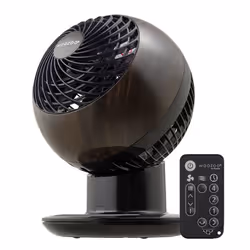 Iris Ohyama Ventilateur de table ultra puissant & silencieux 30m² - PCF-SC15T - Bois/Noir