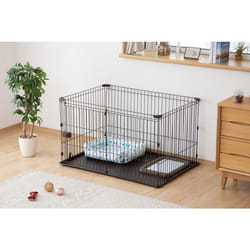 Iris Ohyama  Parc pour animaux de compagnie pour chats et chiens - Wire Pet Play Cage - STS-1200T Marron