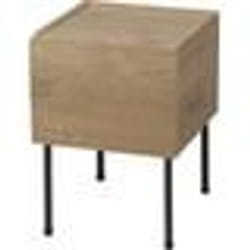 Iris Ohyama Table de Chevet Petite table dAppoint Table de Nuit - IWST-300 - Marron Cendré - L30 x P34.4 x H41 cm