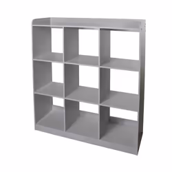 Iris Ohyama Meuble enfant Bibliothèque à Livres Organiseur de Jouets9 compartiments - KCX-9 - Gris - L103.8 x P35 x H115...