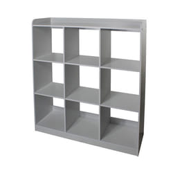 Iris Ohyama Meuble enfant Bibliothèque à Livres Organiseur de Jouets9 compartiments - KCX-9 - Gris - L103.8 x P35 x H115...