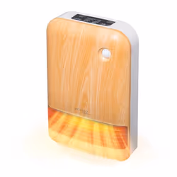 Woozoo Chauffage dappoint compact / Radiateur céramique mobile Portée 90cm 1500W - JCH-15TD4 - Bois clair