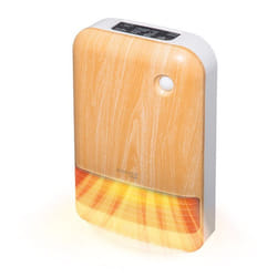 Woozoo Chauffage dappoint compact / Radiateur céramique mobile Portée 90cm 1500W - JCH-15TD4 - Bois clair